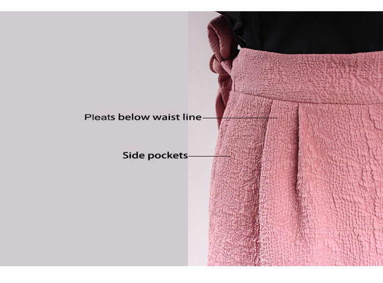 97 Polyester 3 Elastane Women Jacquard Mini Skirt
