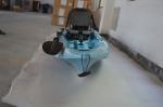 HDPE Plastic Kayak Fishing Boats , Blue Camo Fishing Canoe Kayak Easy Car Top
