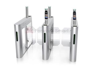 Quality High Speed Pass Glass Retractable Swing Barrier Turnstile wholesale