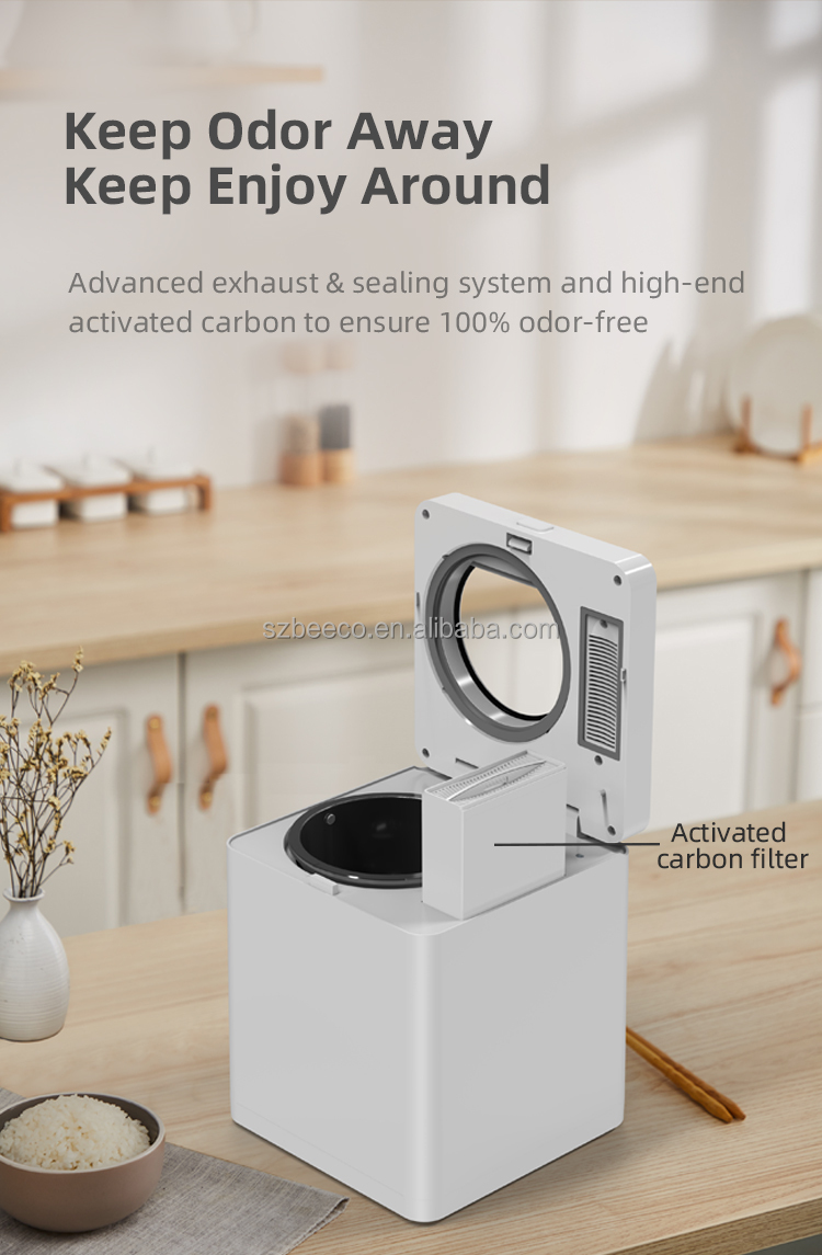 Quiet Electric Kitchen Waste Composter Automatic Compost Bin