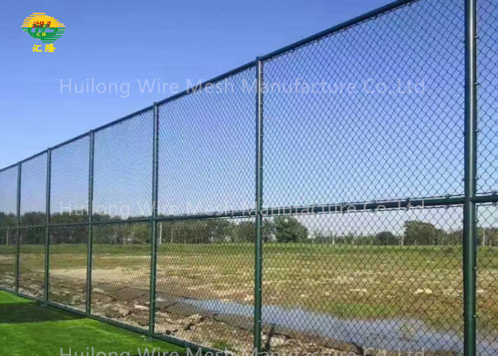 19 ft H x 50 ft L 9 Gauge Vinyl Coated Steel Chain Link Fence