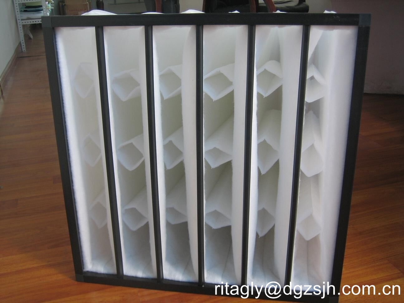 F6 Rigid Pocket Air Filter 24x24x24 inch Synethic filber For Gas Turbines
