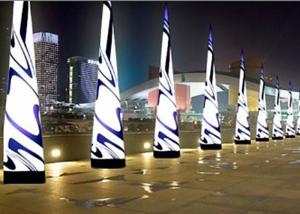 Quality Taffeta Fabric Inflatable Lighting Decorations / Party Inflatable Cone wholesale
