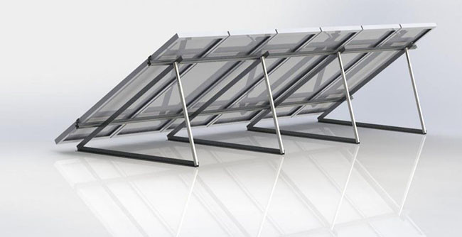 Triangle Frame Solar Panel Racking System 8 - 20μm Anodizing Thickness