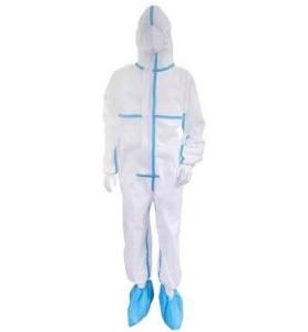 Quality CE FDA Certificated Non Woven Isolation Gown , Anti Virus White Disposable Overalls wholesale