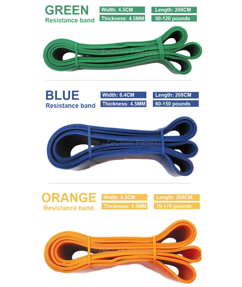 14pcs Resistance Loop Bands Pure Latex For Stretching Rehabilitation