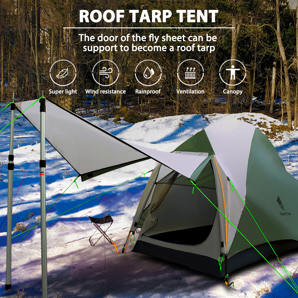 1 Person L205cm Ultralight 1.8kg Pop Up Camping Tent