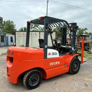 Quality Secondhand Heli 50 Diesel Forklift 5 Ton Weight 5 Meter Lifting Height wholesale