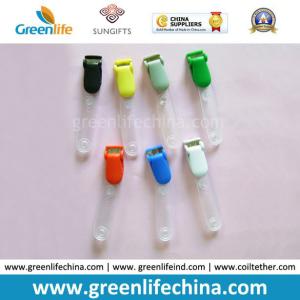 Quality Colored Plastic Lanyard Alligator Lid Clips W/PVC Tape Office Fastener wholesale