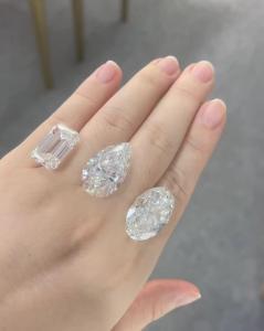 Quality Big Size Lab Grown Diamond Oval Pear Emerald Lab Grown Diamond Jewelry diamond rings wholesale