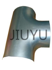 Quality Zinc 275mm Metal Duct Connectors Hydraulic Press Steel Pipe T Connector wholesale