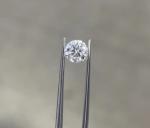 Three Stones Style Round Shape Lab Grown Diamond Ring 18K Yellow Gold Ring