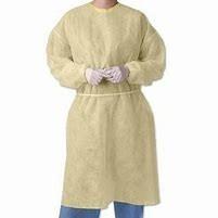 Quality Lightweight Yellow Disposable PPE Gowns Coveralls Clothing 35gsm - 60gsm wholesale