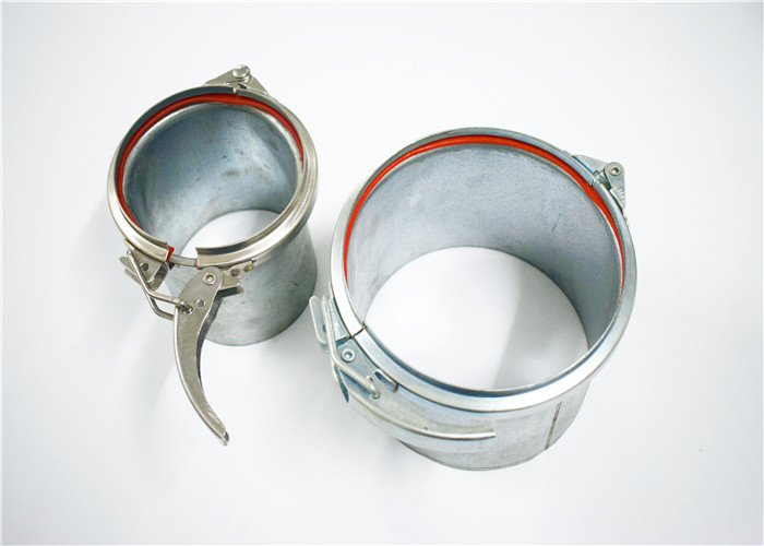 Roll Stamping Galvanized Pipe Clamp White Silver Manual Operation For Dust Removal