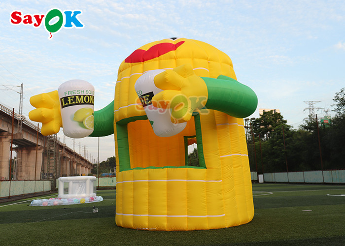 Oxford Inflatable Air Tent Lemon Cartoon Booth Aerated Custom Made