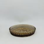Sea grass and chili round shape with vintage pattern luxury bath accessories