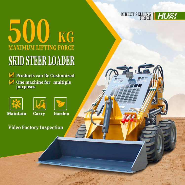 Customized Color EPA Diesel/Gasoline Mini Skid Steer Loader with Briggs Stratton Engine