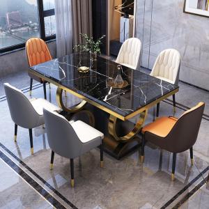 Quality Durable Stainless Steel Marble Dining Table For Lasting Luxury wholesale