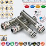 Hermetic Connectors Cable Glands Metallic Spiral PG Thread Water Resistant IP68