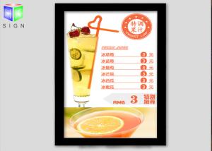 Quality Magnetic Frame LED Light Box Acrylic Sheet For Restaurant Menu Board wholesale