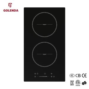 Quality Waterproof Two Burner Induction Stove Top Cooktop 5500W Touch Control wholesale