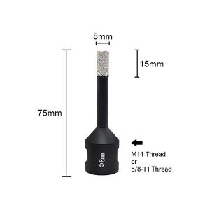 Quality Stone 40mm Diamond Core Drill Bit Vacuum Brazed wholesale