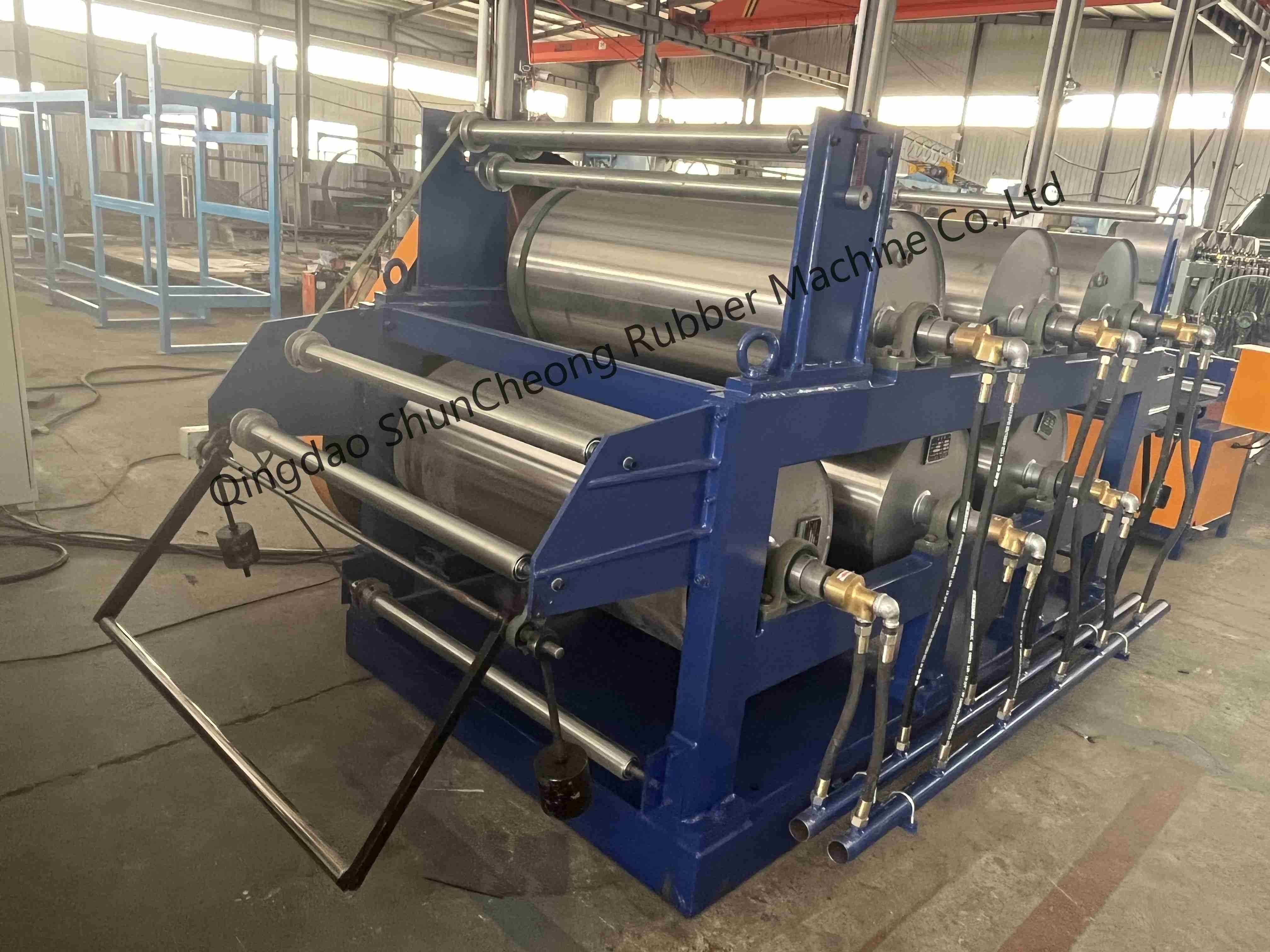 China Batch Off Unit / Rubber Sheet Cooling Machine With CE&ISO