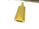 Golden 8feet Length Brass Extrusion Profiles SGS Certification