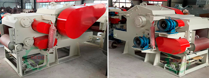 240*540mm Electric Industrial Drum Wood Chipper For Paper Mills