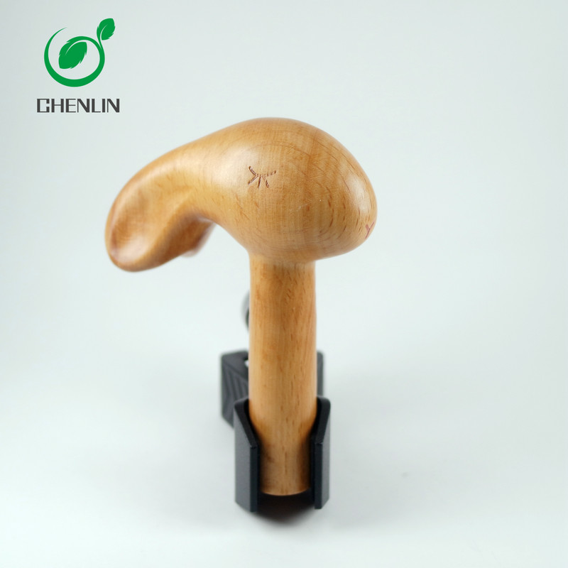 Carved umbrella with black walnut and beech handle wood handle folding umbrella with hook handle