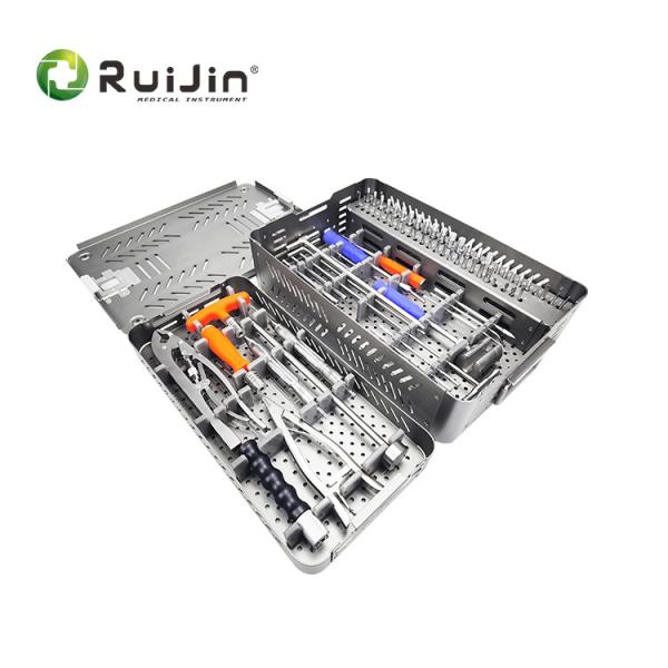 Medical Posterior Internal Fixation Orthopedic Pedicle Screw Instrument Set For