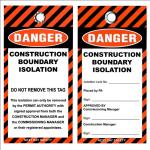 Isolation Tag PVC Waterproof Durable Lockout Tag
