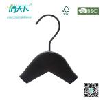 Betterall High Quality Black Velvet Shoulder Wood Coat Hanger