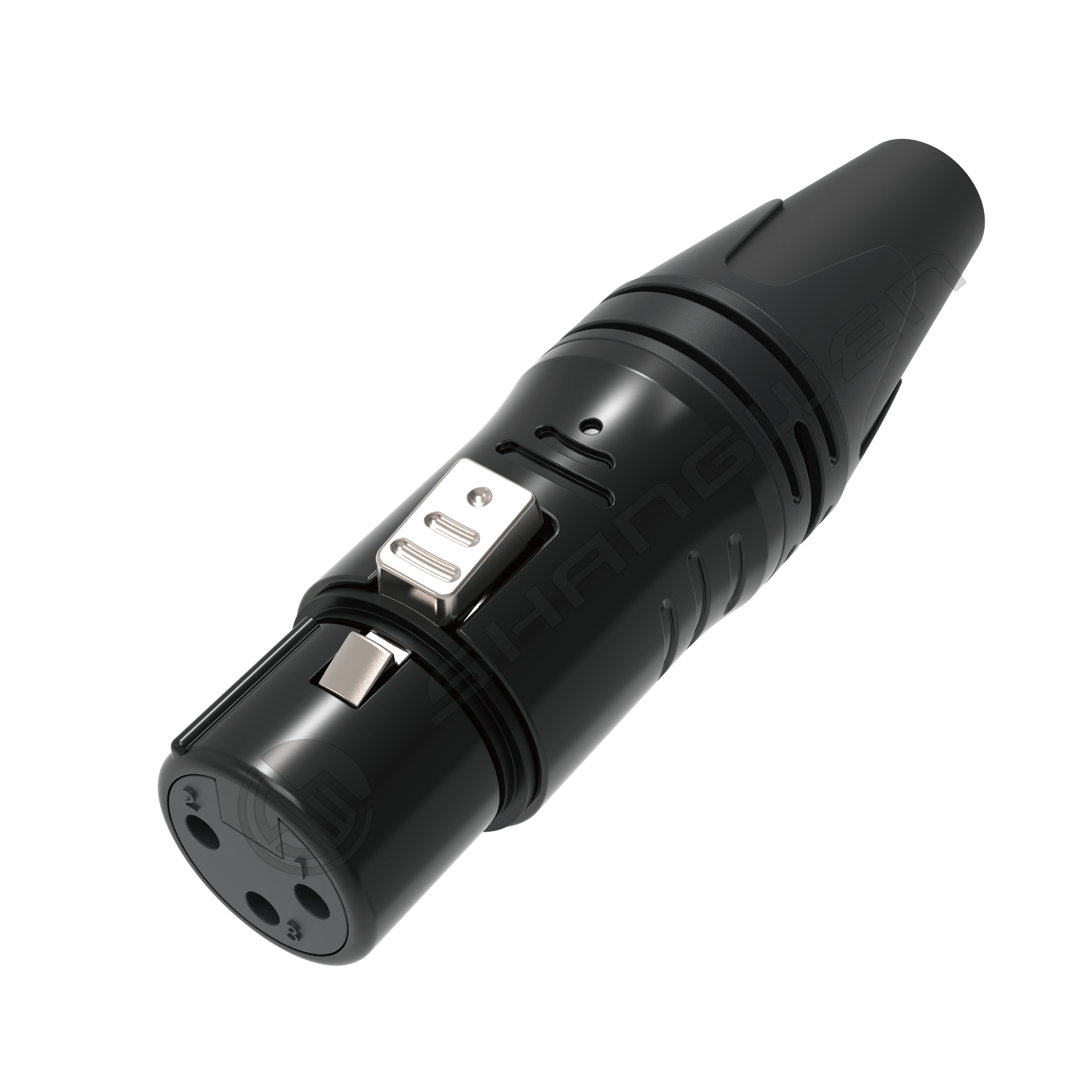 Custom Logo 3 Pin XLR Male Connector Waterproof DMX Thread Coupling Audio Video Connector Female Socket for Outdoor