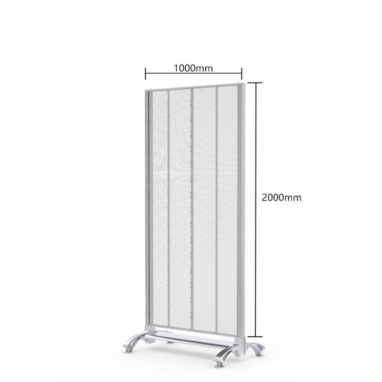 P3.91 4G Wifi Digital Led Poster Display Glass Curtain 75% Transparency