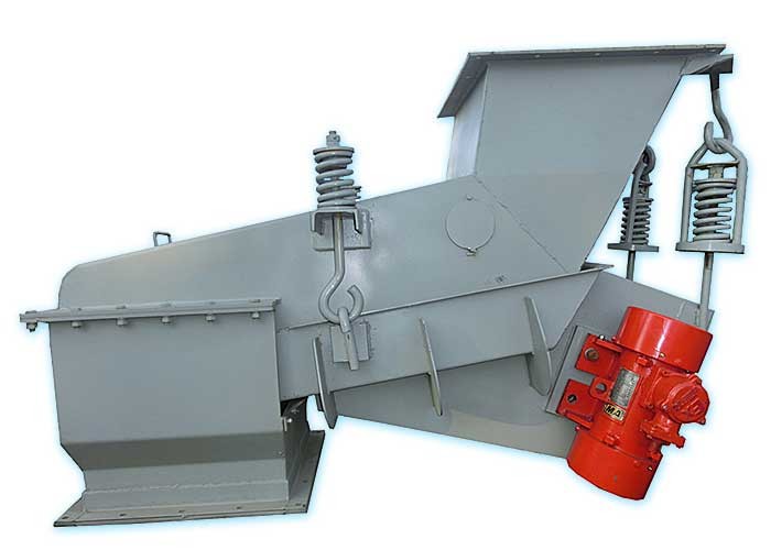 Eccentric Block Vibratory Tray Feeder , Improved Powder Feeder Machine Flat