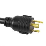 NEMA L6-30P Male to 6-50R Female 30Amp to 50Amp Heavy Duty Extension Cable for