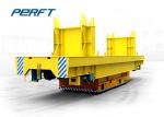 Electric flat Industrial Transfer Trolley with solid rubber wheels for shunting
