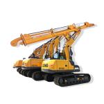 Excavator Accessories Clamshell Telescopic Arm With Hydraulic Cylinder Control