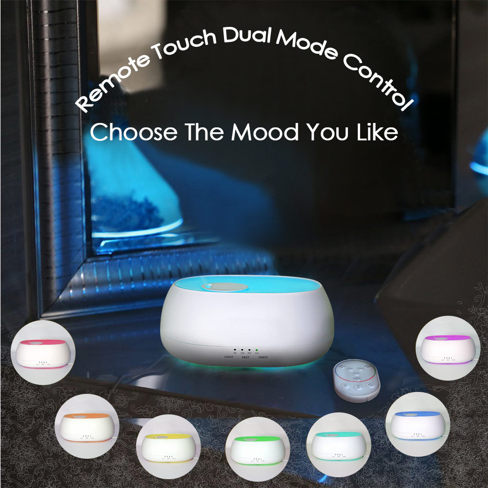 HOMEFISH Electric Aroma Diffuser 500ml Ultrasonic Humidifier OEM ODM