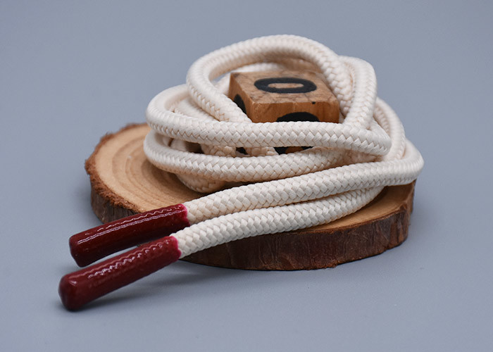 4mm Round Elastic Drawstring Cord For Sweatpants Cotton Material