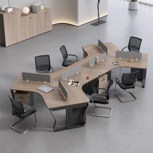 Quality Creative Office Staff 6-8 Person Desk And Chair Combination wholesale