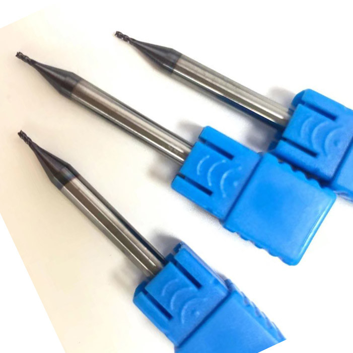 Solid 2 Flute D0.6 Tungsten Carbide End Mills For Steel For Hardened Steel