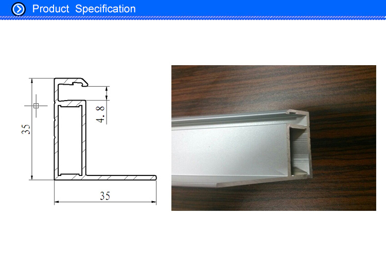 Thailand Market 250Watt Solar Module Frame Size 35 X 35 MM for 4 MM Glass Corner Key Type 