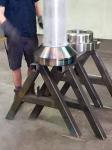 Aluminum Brass Large Diameter Spur Gears Polishing Stainless Steel