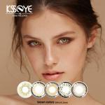 3 Tone Color Enhancing Chestnut Brown Contact Lens For Light Eyes