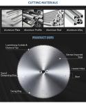 Width 4mm Welded PCD Circular Saw Blades Practical Multipurpose