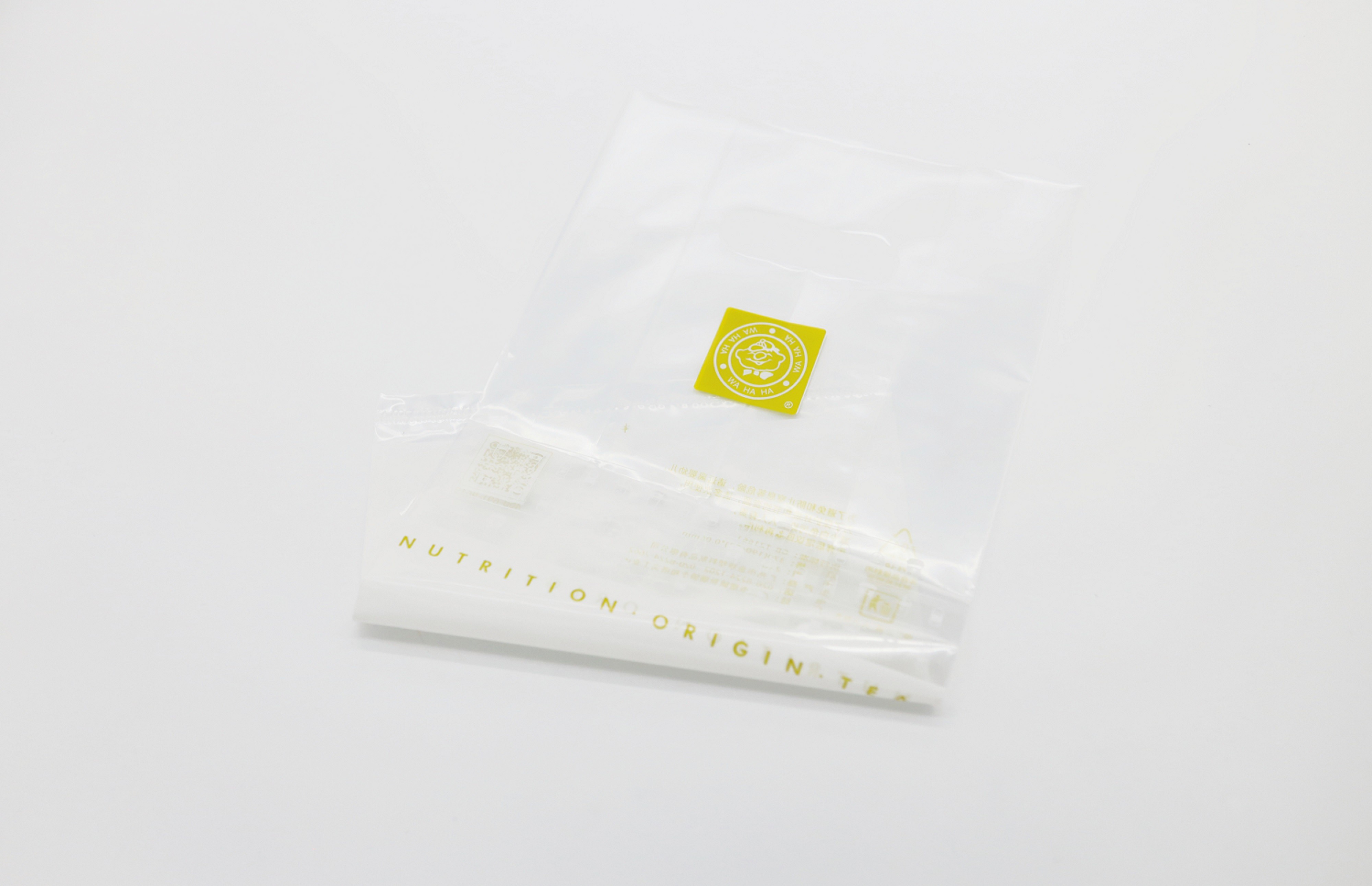 CMYK Recycled Take Away Carry Plastic Bag Coffee Drink Cup Packaging Custom Logo Print