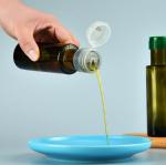 Industrial Green Brown Round Olive Oil Glass Bottles with Rubber Stopper Sealing