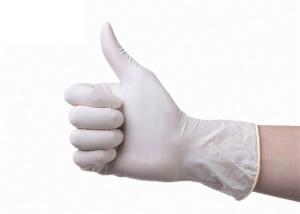 Quality 9 Inch Disposable Non Sterile Gloves , Sterile White Medical Examination Gloves wholesale